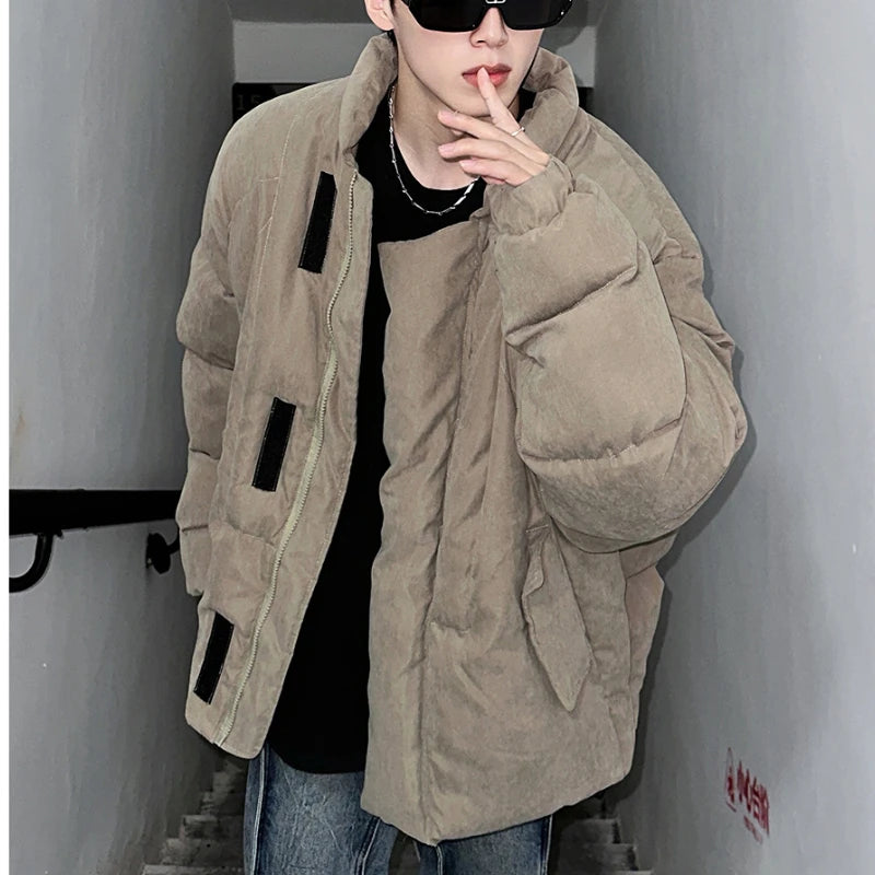 Threebooy Autumn winter new winter clothing cotton clothing American retro high-end loose cotton clothing