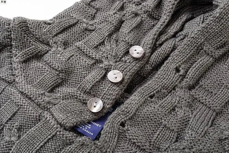Threebooy Autumn and winter American fashion men and women knitted hooded couple loose retro personality Harajuku casual sweater y2k