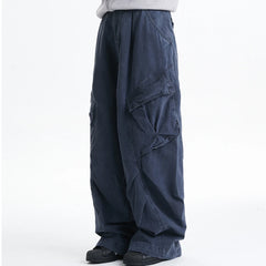 Threebooy American retro work pants men's spring and autumn new style loose casual wide leg pants trendy