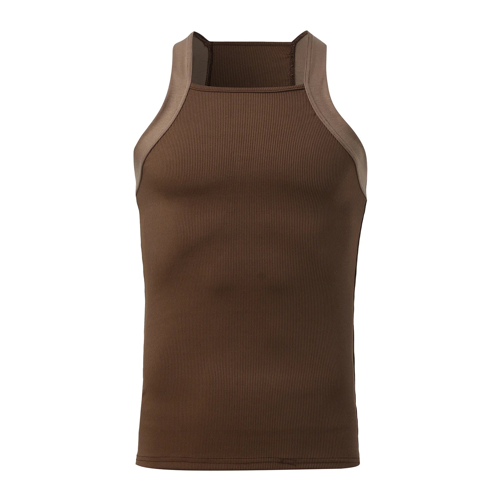Threebooy  New Fashion Sports Tank Tops Men's Solid Color O-neck Sleeveless T-shirt Skinny Gym Streetwear Casual Vests Party Clothing S-5XL