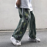 Threebooy Trousers Hip Hop Straight Men's Jeans Tie Dye Graphic Man Cowboy Pants Y2k Streetwear Baggy 2024 Korean Autumn Harajuku Summer