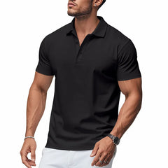 Threebooy  European American Men's Casual Breathable Quick-drying POLO Short Sleeves