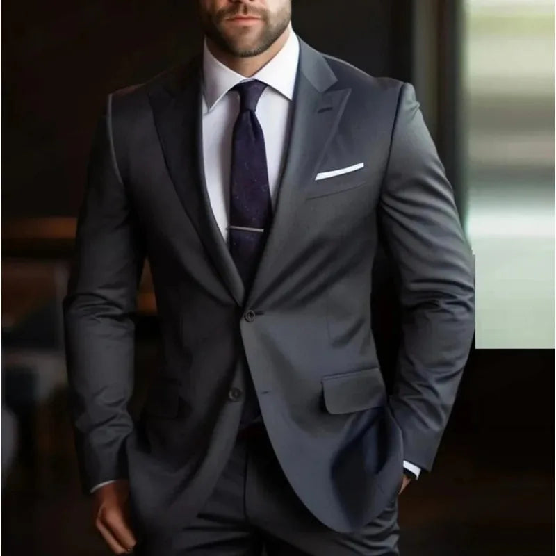 Threebooy  Men Suit Men Ball Dress Banquet Temperament Business Suit