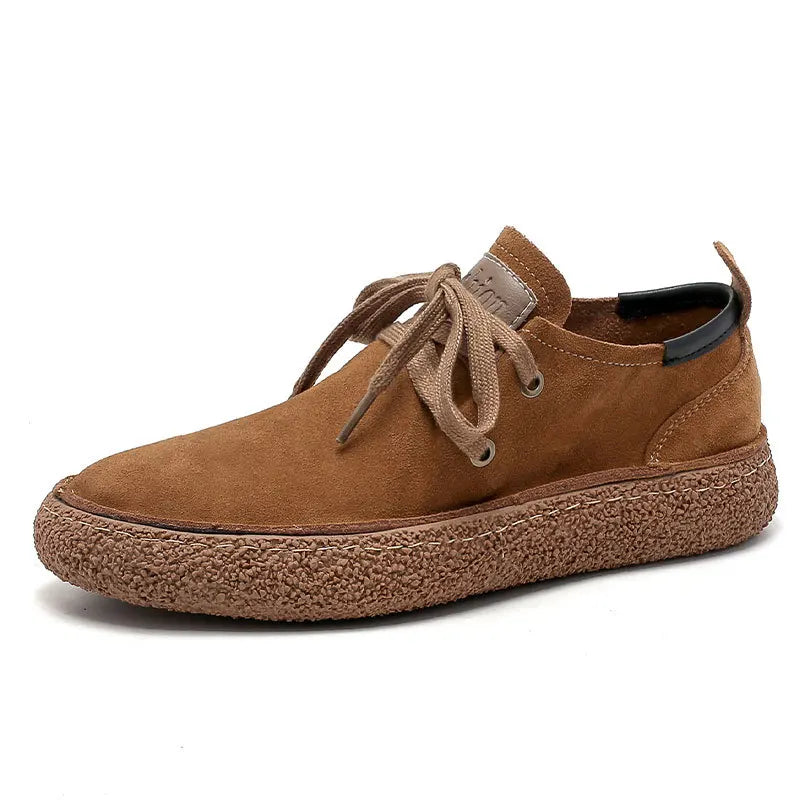 Threebooy  Trendy Men's Lace-up Casual Shoes Men Comfortable Driving Flats Mens Outdoor Shoe