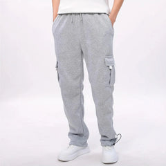 Threebooy  Hot Sale Mens Workwear Casual Pants Multi Pocket Loose Straight Joggers