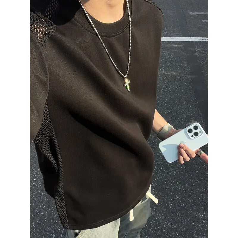 Threebooy Short Sleeve Slim Fit Tshirt men Breathable Design Trendy Fashion Summer Casual Comfort Lightweight Ventilation Style Streetwear