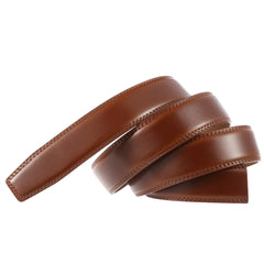 Threebooy  Men's Genuine Belt Fashion Automatic Buckle Belt for Popular Business High Quality Male Belt Brown