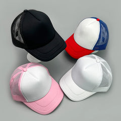 Threebooy  Personal Color Block Simple Baseball Hats New Men Women Outdoor Sunshade Breathable Casual Versatile Fashion Classic Truck Capss