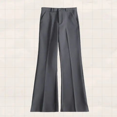 Threebooy  Micro-flared Suit Trousers Men Spring Summer High-end Suit Trousers High Street Drape Casual Trousers