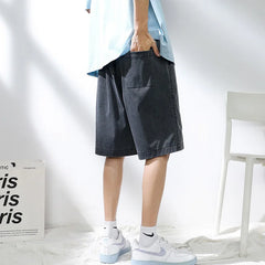 Threebooy Korean Clothes for Teenagers High Quality Brand Casual Vintgae Baggy Shorts Summer New Trendyol Oversize Men Shorts