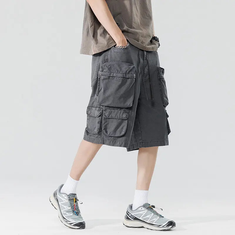 Threebooy  New Summer Men Cotton Cargo Shorts Men American Clothing Casual Breeche Bermuda Beach Jogger Shorts Male Hot Dropshipping