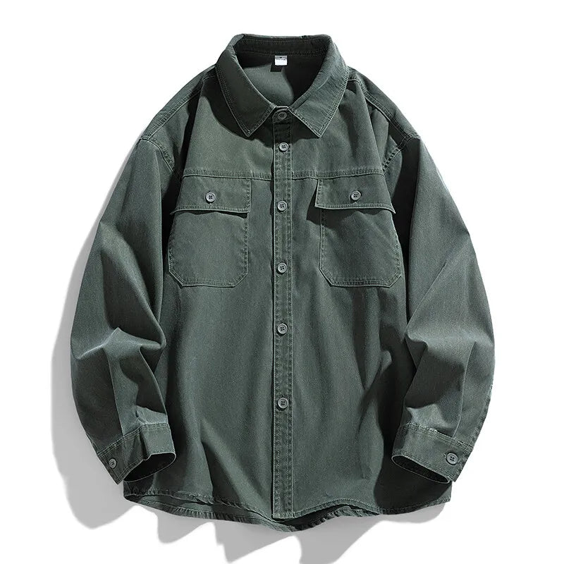 Threebooy Spring new outdoors shirt men  Sun Protection Fishing Shirts Men's Long Sleeve Shirts Mesh Breathable Hiking Work Cargo Shirts