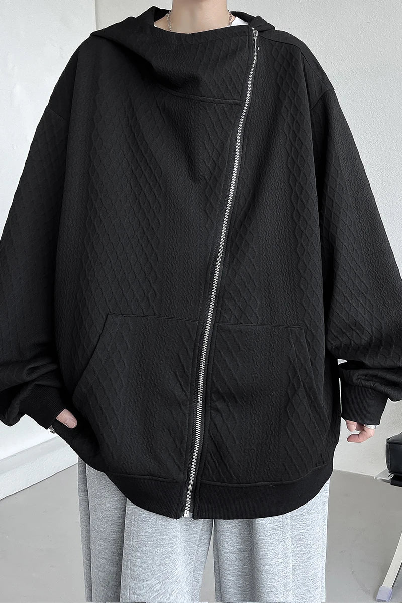 Threebooy Oversize Sweatshirts Man Original Brands Hoodie Embossing Sweatshirts for Men Zip Up Hoodies Men's Spring Clothes Clothing
