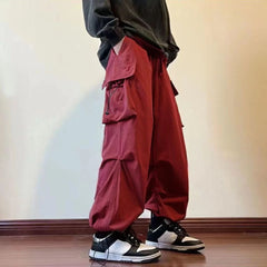 Threebooy Spring Summer Multi Pocket Loose Cargo Pants for Men Street Casual Cheapest Y2k Vintage New in High Quality Long Trousers Man