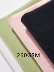 Threebooy 260GSM Striped Long Sleeve T-Shirts Men Korean Fashion O-Neck Loose Fit Basic Tee Tops Unisex Couples Oversized Tshirts