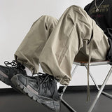 Threebooy Men Cargo Pants Ribbon Hip Hop Jogging Pants Male Casual Streetwear Harem Trousers Pockets New Elastic Waist Woman Sweatpants