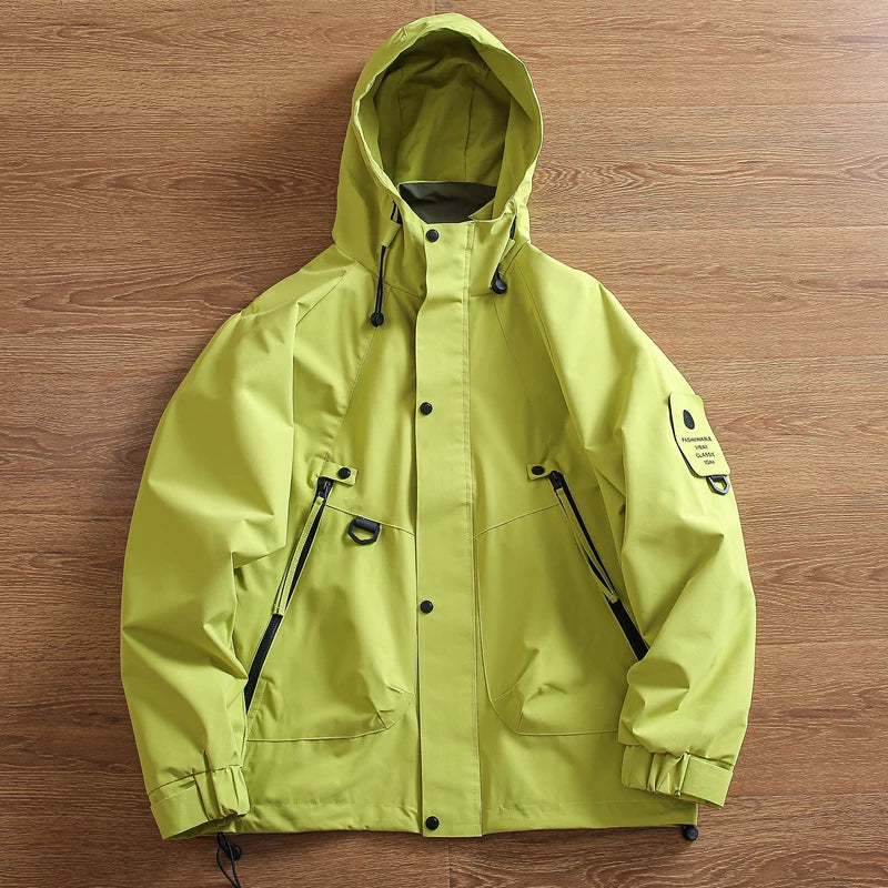 Threebooy Outdoor Functions Padded Jacket Mountaineering Clothes Winter Men's Thickened Windproof Waterproof Warm Hooded Cotton Parkas