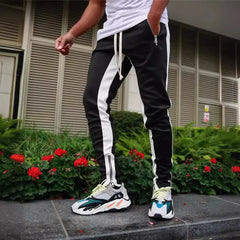 Threebooy  Spring New Men's Fashion Leisure Sports and Fitness Pants Fashion Hip Hop Jogging Pants Streetwear Elastic Sports Pants