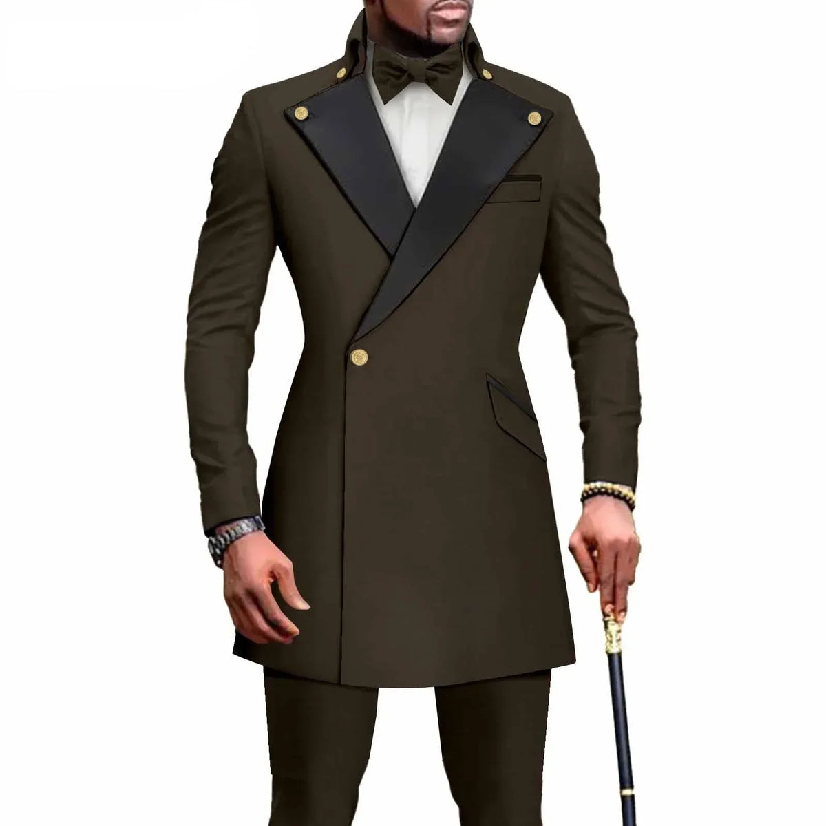Threebooy  2 Pieces Men's Business Suits Regular Fit Notch Lapel Prom Tuxedos for Wedding (Blazer+Pants) Pantalones Hombre Men Clothing