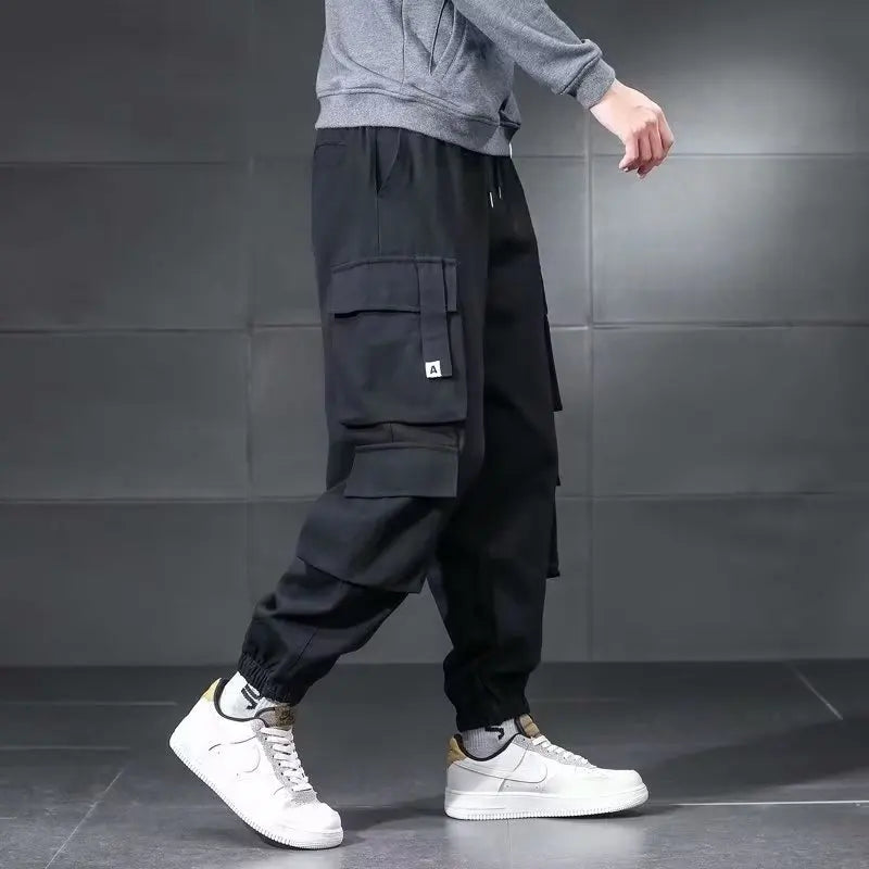 Threebooy  Working Pants Men's Autumn Trendy and Versatile Handsome Casual Niche Trendy Brand