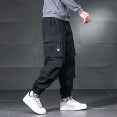 Threebooy  Working Pants Men's Autumn Trendy and Versatile Handsome Casual Niche Trendy Brand