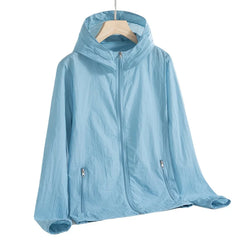 Threebooy  New Ice Silk Sun Protection Shirt for Men and Womensummer UV-proof Breathable Thin Fishing and Sports Sun Protection Jacket