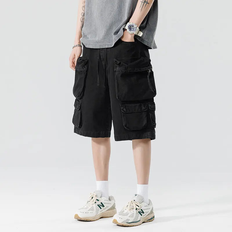 Threebooy  New Summer Men Cotton Cargo Shorts Men American Clothing Casual Breeche Bermuda Beach Jogger Shorts Male Hot Dropshipping