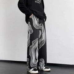Threebooy Male Trousers Trend Men's Casual Pants Long Straight Big Size Vintage Cheap Original Clothing Clothes High Quality Aesthetic Y2k