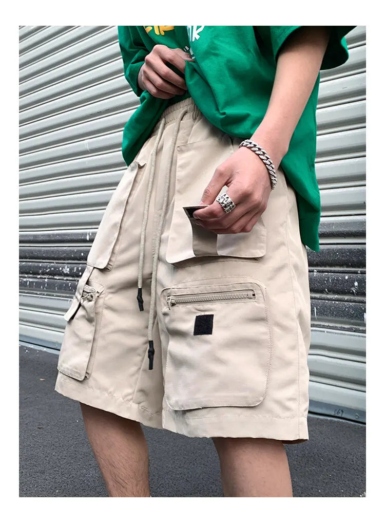 Threebooy Mens Summer Cargo Shorts Multi Pocket Casual Outdoor Sports Workwear Lightweight Comfortable Hiking Shorts Trendy Fashion