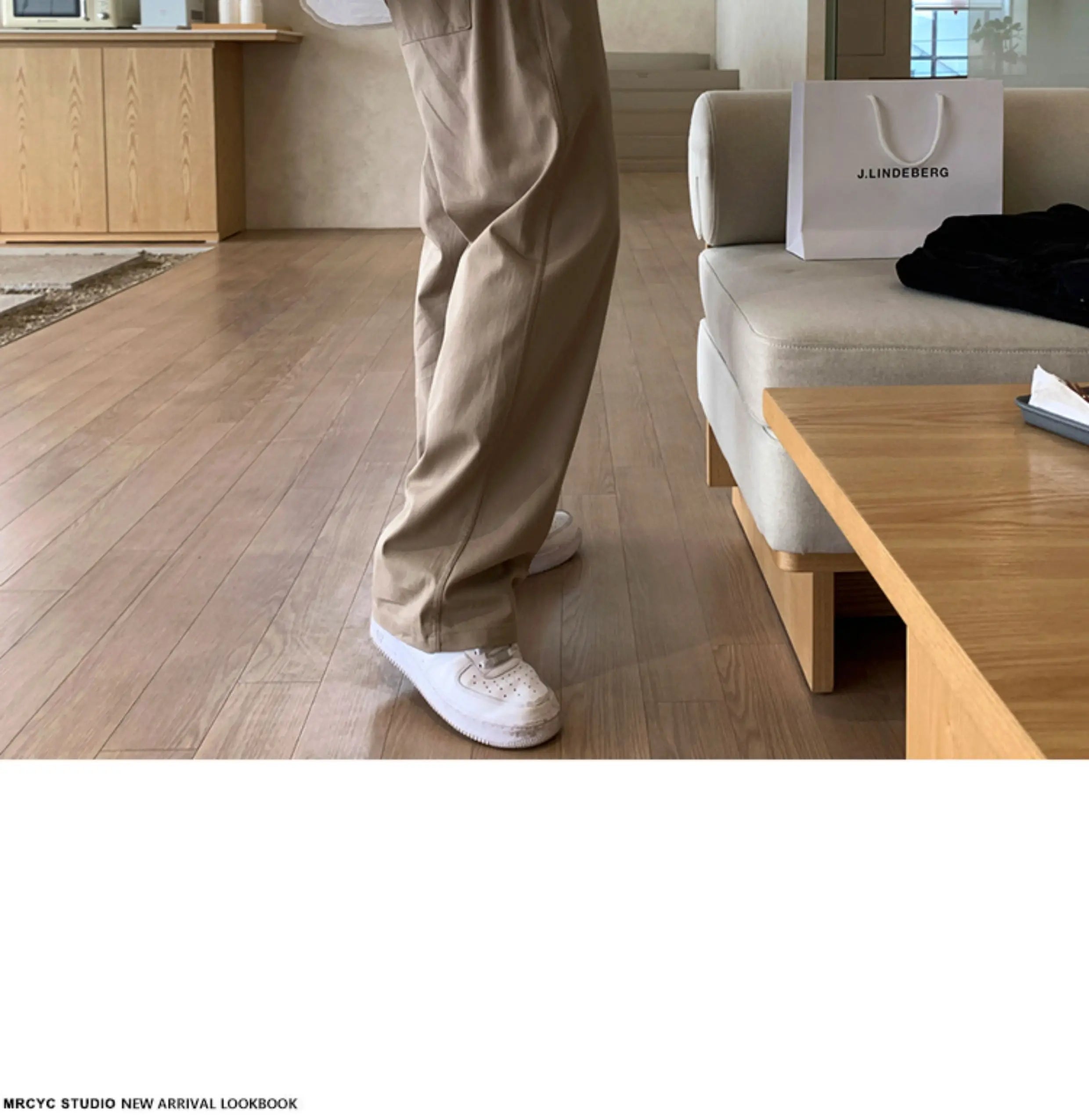 Threebooy Korean Style High-end Straight-leg Casual Pants Men's Spring Summer Loose Trousers American 2025 New Trendy Wide-leg Pants Chic