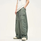 Threebooy Parachute Cargo Pants Men Oversize Cargo Trousers Male Y2K Sweatpants Men High Waist Japanese Streetwear Hip Hop