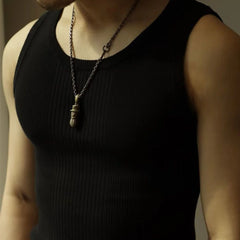 Threebooy  Men Streetwear Casual Solid Color Knitted Vest Sports Gym Bottoming Shirt Autumn Essential Ribbed Tank Top Slim Sleeveless Tees