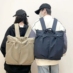 Threebooy  Retro Backpack Crossbody Bags Versatile Commuting Tote Bag for Women and Men