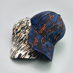 Threebooy  Graffiti Leopard Stripe Print Baseball Hats New Unisex Personal Outdoor Breathable Sunshade Versatile Fashion ins Snapback Caps