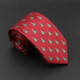 Threebooy New Blue Printed Men's Tie Novelty Animal Fruit Pattern Neck Ties S lim Jacquard Woven High Quality Gravatas Accessories For Men