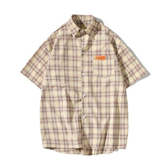 Threebooy Luxury Men's Summer Turn Collar Short Sleeved Shirt Casual Fashion Printing Shirts And Blouses