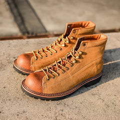 Threebooy  Handmade Autumn Winter New British Men Casual Shoes Dress Cow Suede Ankle Boots Tooling Outdoor Work Desert Boots