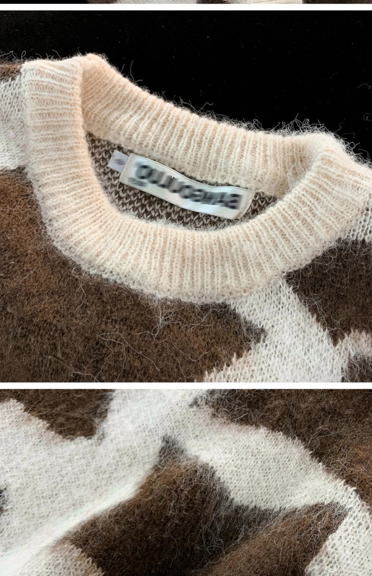 Threebooy Men's Star Pullover Sweater Knit Women's Loose Autumn Winter Couple Knitted Round Neck Long Sleeves Casual Sweaters Tops