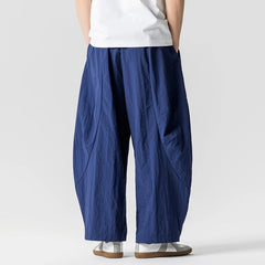 Threebooy  Wide Leg Pants Men and Women summer Light Thin Solid Straight Casual trousers Elastic Waist Harun Pant Loose Oversize Streetwear