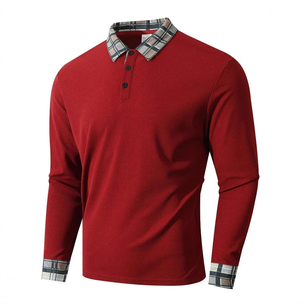 Threebooy  Men's Autumn Outdoor Breathable Collar Shirt