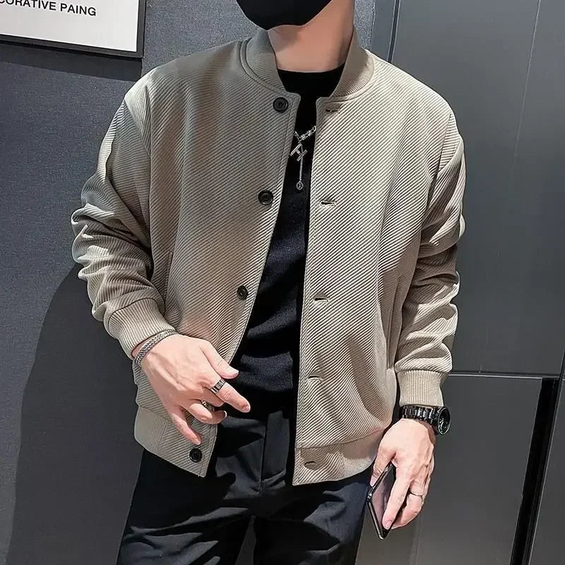 Threebooy Male Coats Spring Autumn Men's Cargo Jackets High Quality Cold Y2k Clothing Fashion Clothes Offer Stylish Trendy Sale