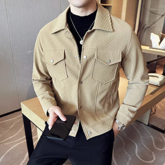 Threebooy Bomber Fashion Slim Male Streetwear Men Spring Autumn Bomber Outdoor PU Leather Jacket Casual Motorcycle New Blazers Coats