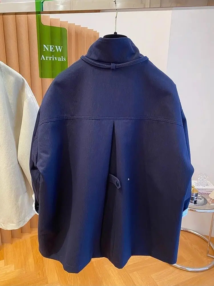 Threebooy Korean Simple High-end Windbreaker Short Jacket Women Loose Spring Autumn New Style Small Fashion Trend Baseball Jacket