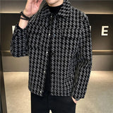 Threebooy Men Spring High Quality Striped Jackets/Male Slim Fit Lapel Casual Jackets  Clothing Casual Streetwear Top 3XL-M