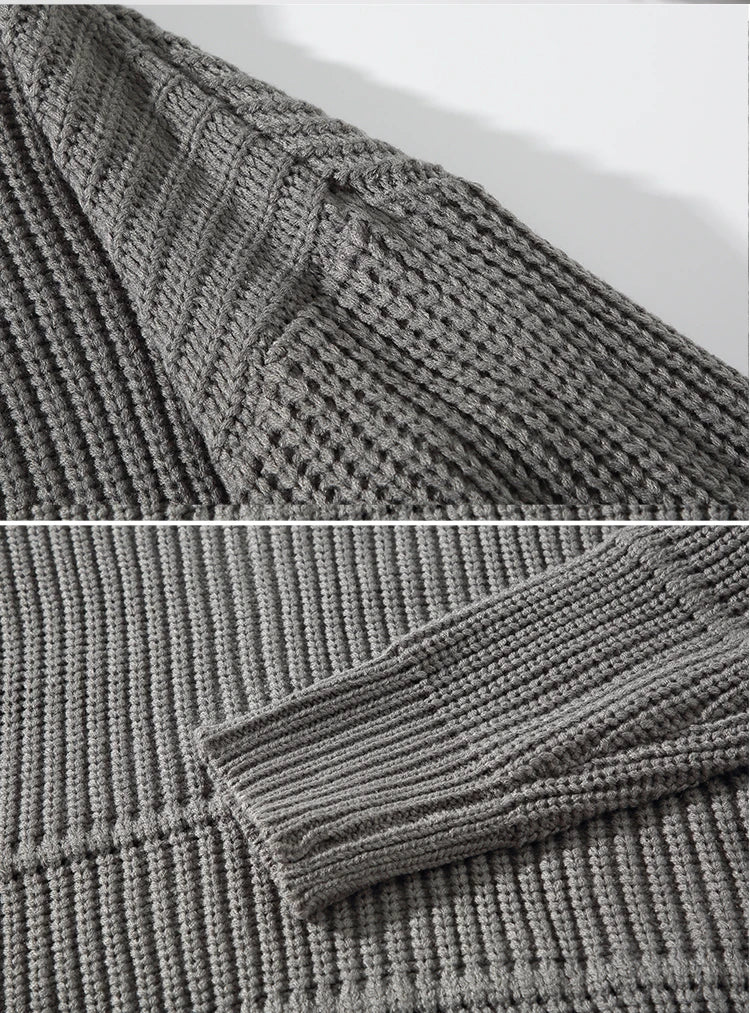 Threebooy Autumn Winter Mens Casual Turtleneck Pullover Men's Long Sleeve Rollneck Sweater Korean Style Fashion Warm Knitted Sweater