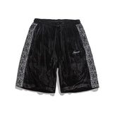 Threebooy Contrast Stitching Casual Shorts Oversize Street Sports Straight Wide Leg Pants Summer Embroidered Letter Short Pants for Men