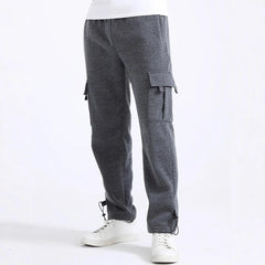 Threebooy  Hot Sale Mens Workwear Casual Pants Multi Pocket Loose Straight Joggers
