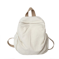 Threebooy  100% Cotton Small Backpacks Solid Black Leisure Or Travel Bags Soft Canvas Packages For Women High Quality Cloth Shoulder Bags