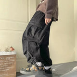 Threebooy Corduroy Pants Men Fashion Oversize Pocket Cargo Trousers Streetwear Fashion Hip Hop Loose Straight Pants Male Joggers New