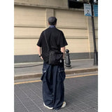 Threebooy Baggy Cargo Jeans big pocket Trousers Male Denim Pants Wide Leg Pant women's Jeans Loose Casual Streetwear Hip Hop Harajuku